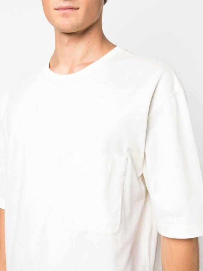 LEMAIRE T-shirt met borstzak Wit