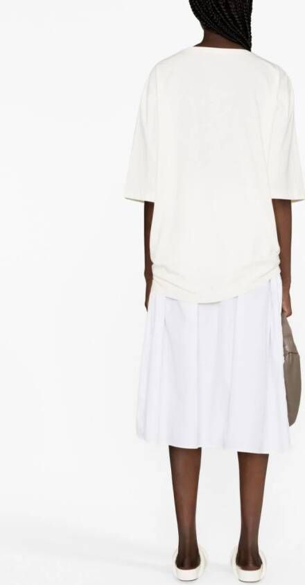 LEMAIRE T-shirt met opgestikte zak Beige