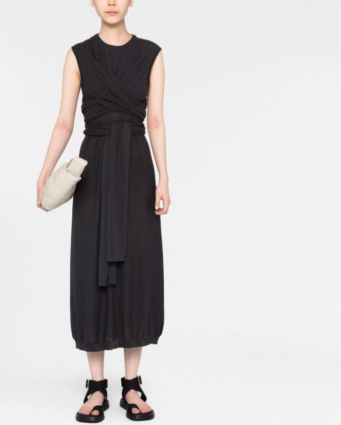 LEMAIRE Jurk met strikdetail Grijs