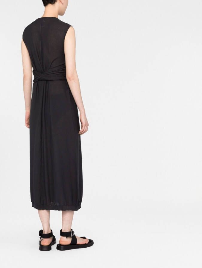 LEMAIRE Jurk met strikdetail Grijs