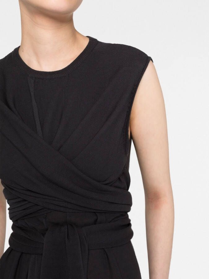 LEMAIRE Jurk met strikdetail Grijs