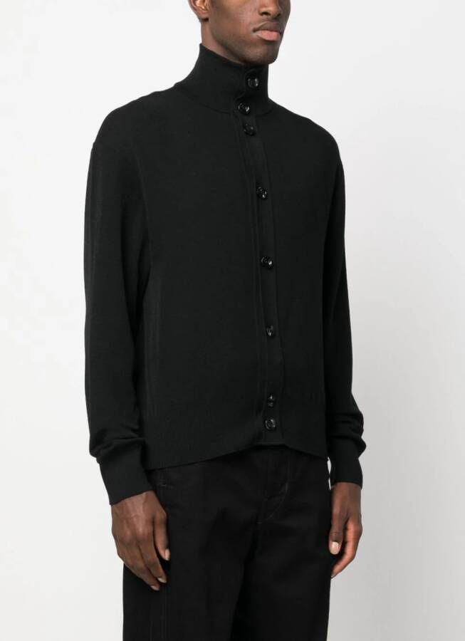 LEMAIRE Vest met hoge hals Zwart