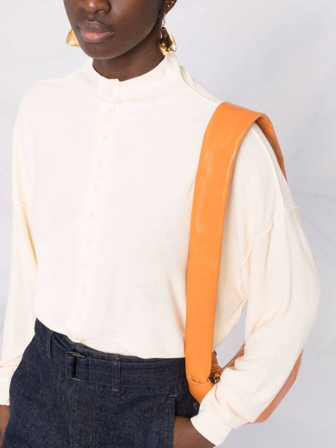 LEMAIRE Vest met opstaande kraag Beige