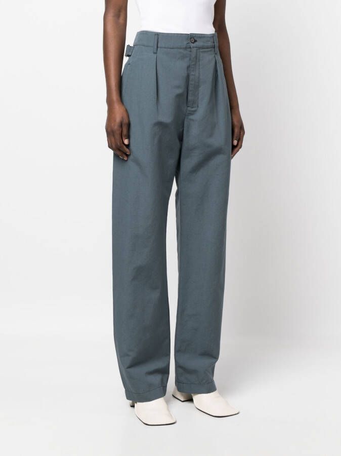 LEMAIRE High waist broek Blauw