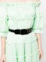 Leo Lin Off-shoulder jurk Groen - Thumbnail 5