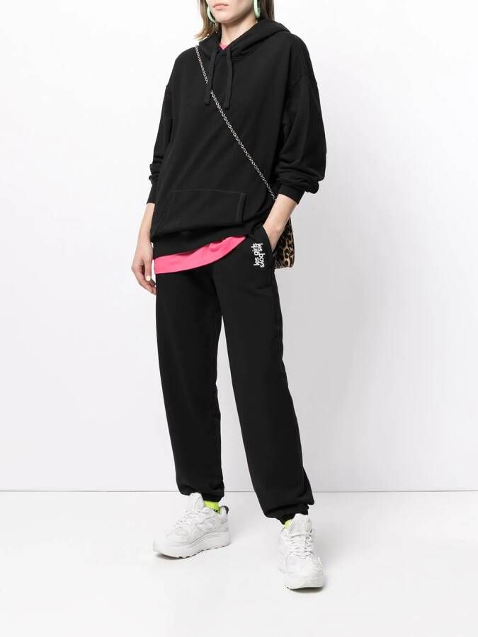 Les Girls Les Boys Hoodie met logoprint Zwart