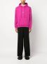 LES HOMMES Hoodie met logoplakkaat Roze - Thumbnail 2