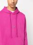 LES HOMMES Hoodie met logoplakkaat Roze - Thumbnail 5