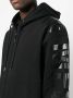 LES HOMMES Hoodie met logoprint Zwart - Thumbnail 5