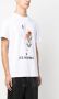 LES HOMMES T-shirt met print Wit - Thumbnail 3