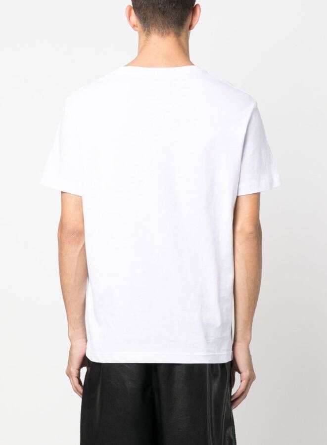 LES HOMMES T-shirt met print Wit