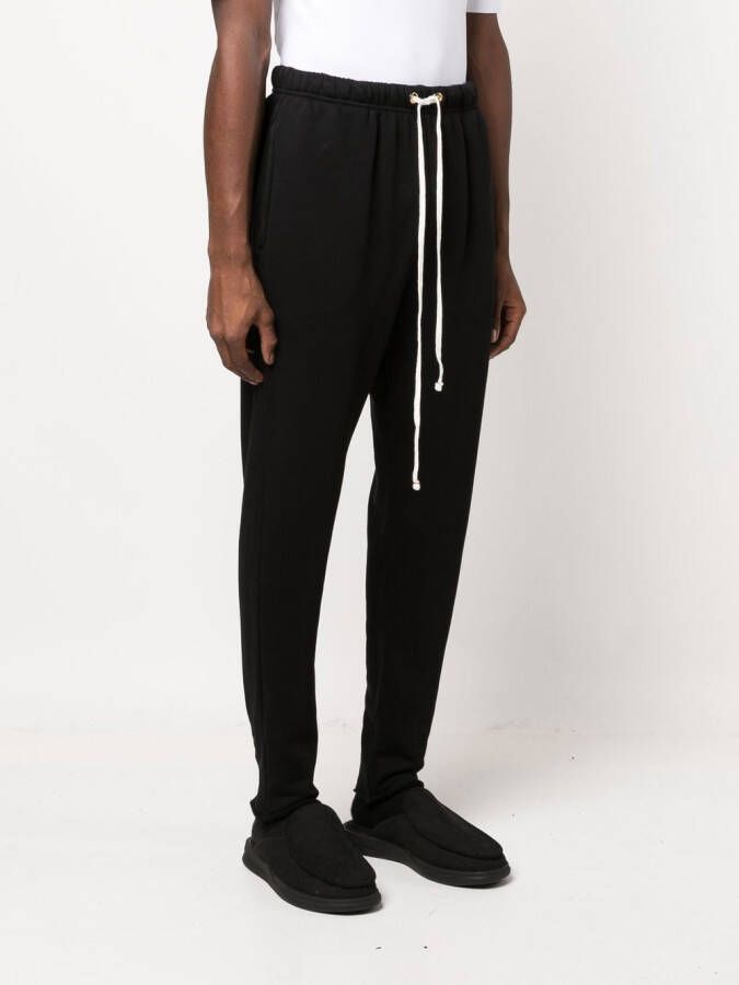 Les Tien Fleece trainingsbroek JET BLACK