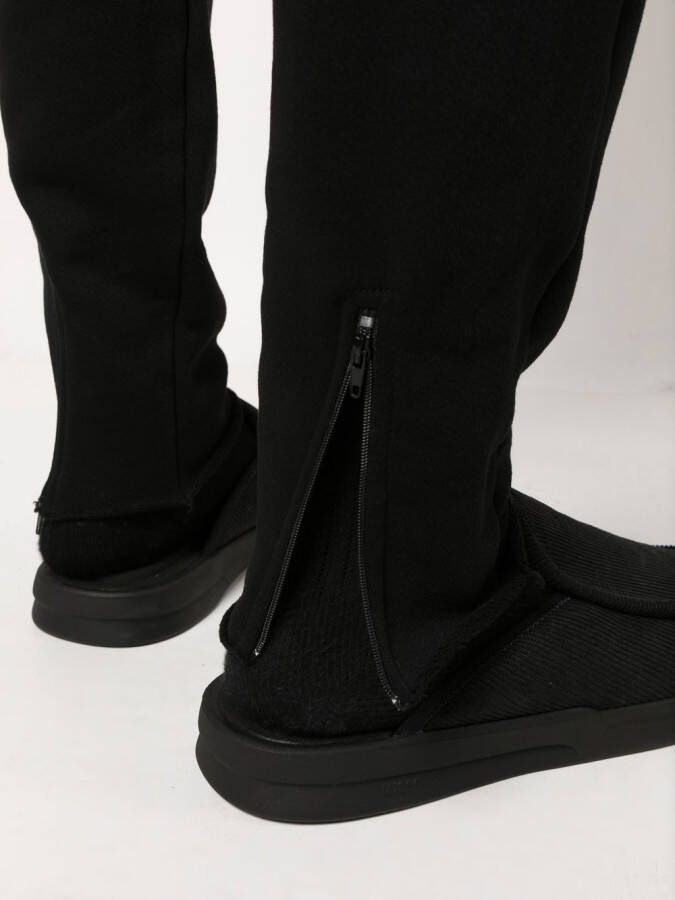 Les Tien Fleece trainingsbroek JET BLACK