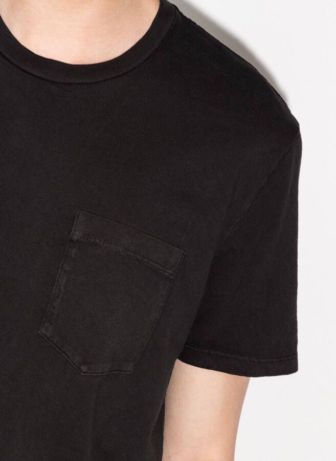 Les Tien T-shirt met borstzak Zwart