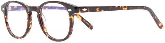 Lesca 711 bril met schildpadschild design Bruin
