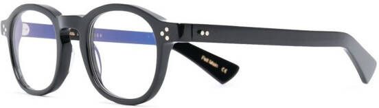 Lesca Bril met rond montuur Zwart