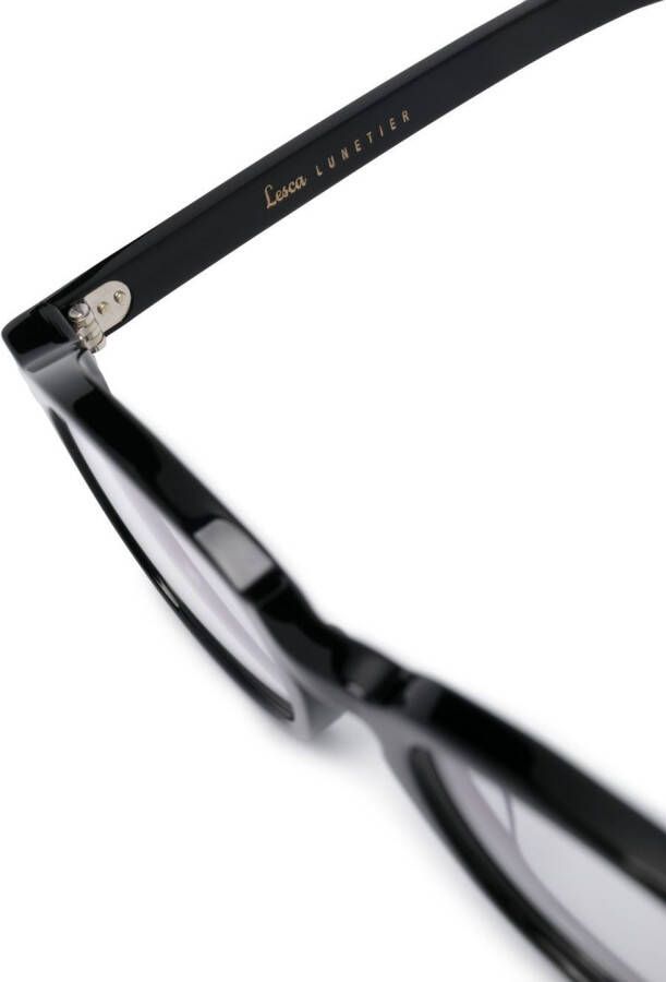 Lesca Bril met rond montuur Zwart