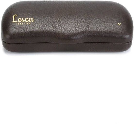 Lesca 'Corbs' tortoiseshell glasses Bruin