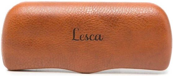Lesca Pica bril met rond montuur Beige