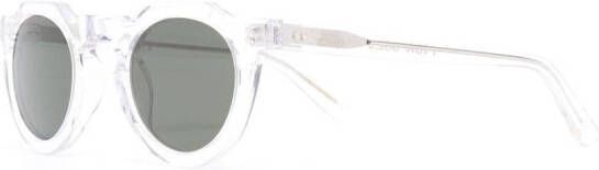 Lesca Pica zonnebril met rond montuur Wit