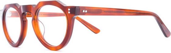 Lesca round frame glasses Bruin