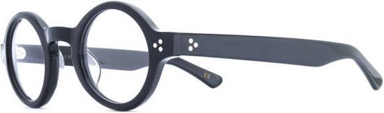 Lesca round frame glasses Zwart