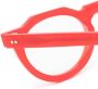 Lesca Bril met rond montuur Rood - Thumbnail 3