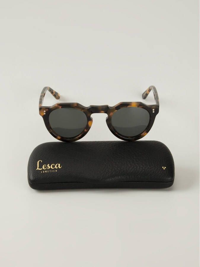 Lesca round frame sunglasses Bruin