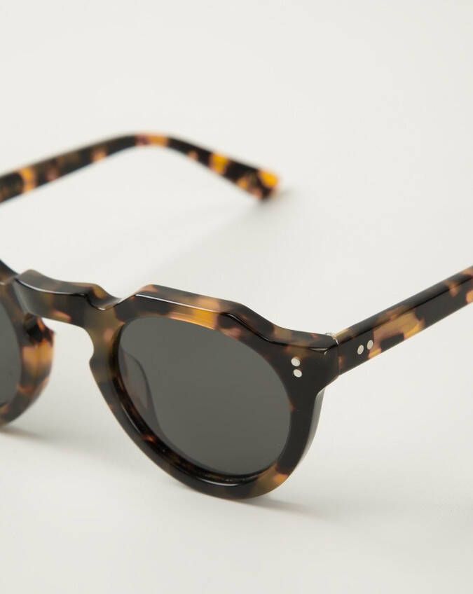 Lesca round frame sunglasses Bruin