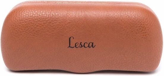 Lesca Zonnebril met rond montuur Bruin