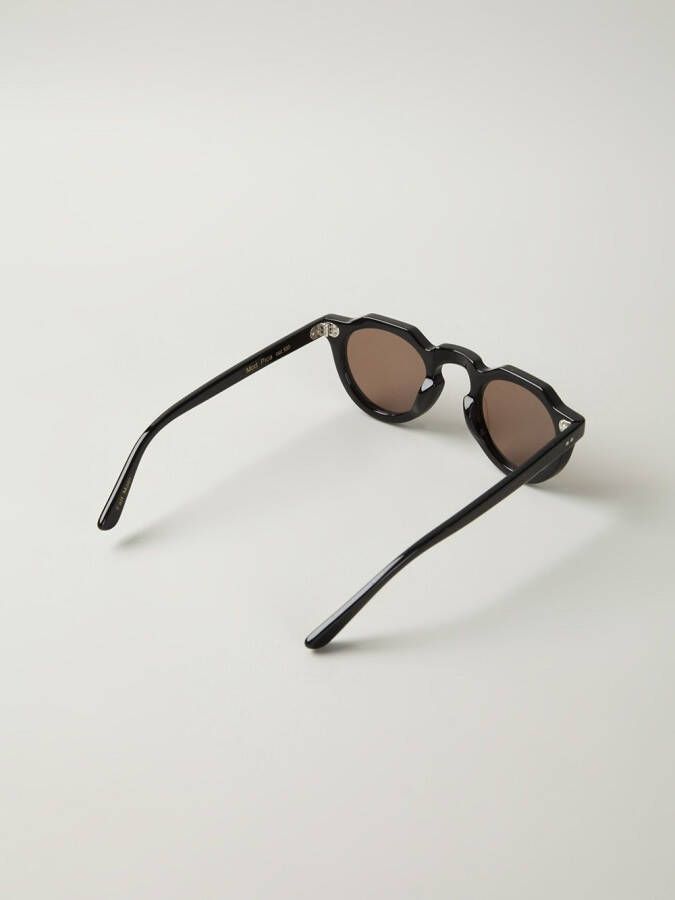 Lesca zonnebril met rond montuur Zwart