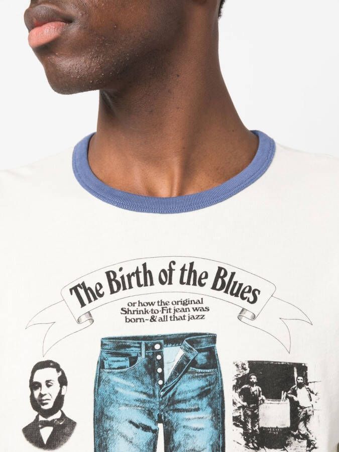 Levi's T-shirt met print Blauw