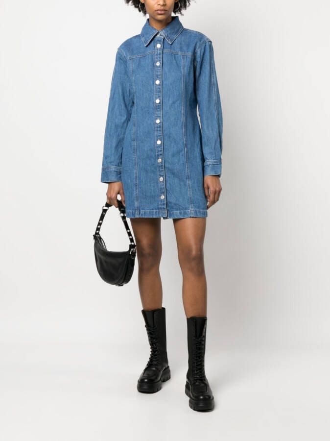 Levi's Button-up mini-jurk Blauw