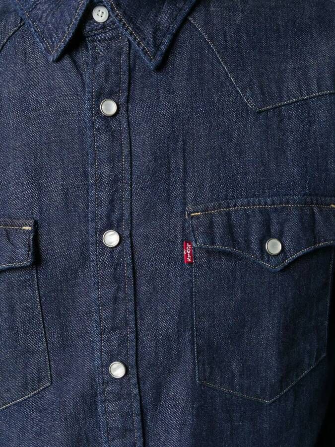 Levi's Denim overhemd Blauw