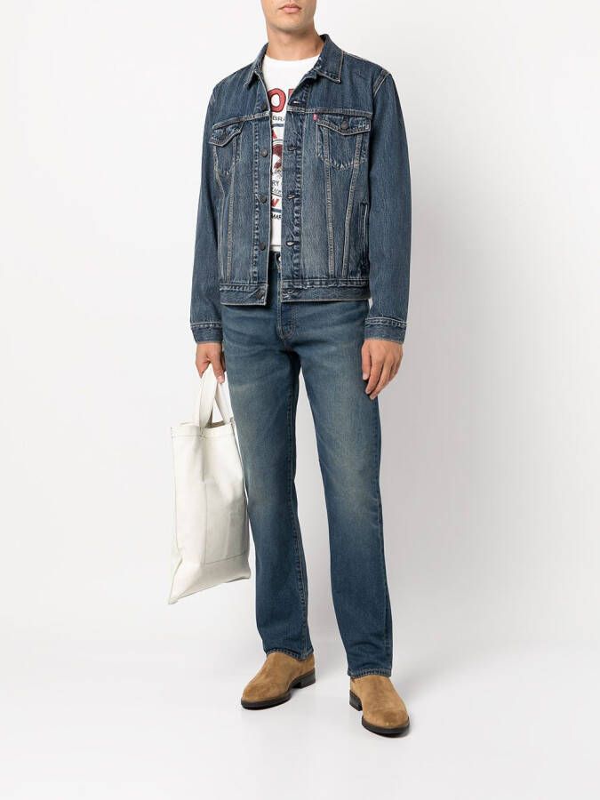 Levi's Denim truckerjack Blauw
