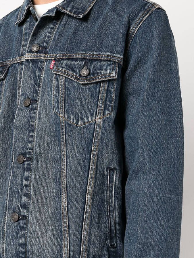 Levi's Denim truckerjack Blauw