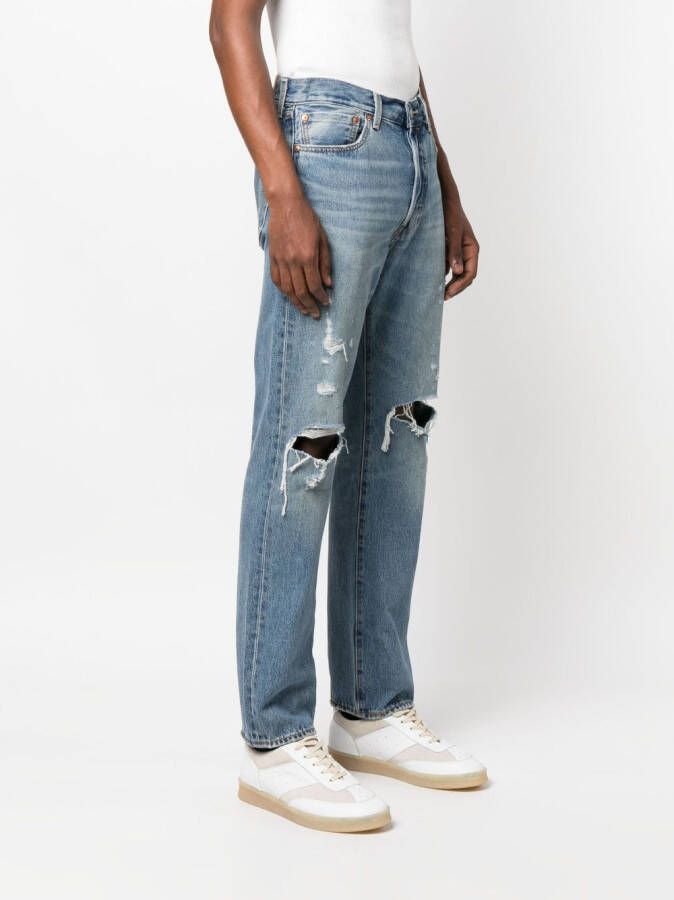 Levi's Gerafelde jeans Blauw