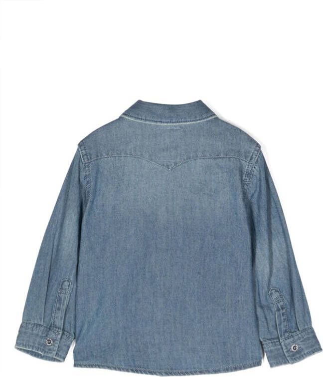 Levi's Kids Button-down spijkershirt Blauw