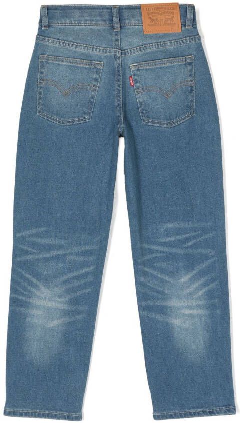 Levi's Kids Jeans met toelopende pijpen Blauw