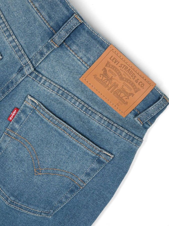 Levi's Kids Jeans met toelopende pijpen Blauw