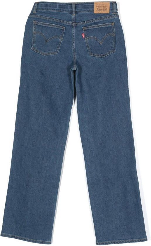 Levi's Kids Jeans met wijde pijpen Blauw