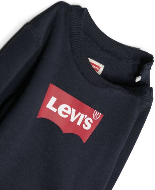 Levi's Kids Sweater met logoprint Blauw