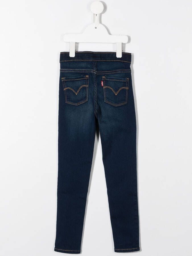 Levi's Kids Slim-fit jeans Blauw