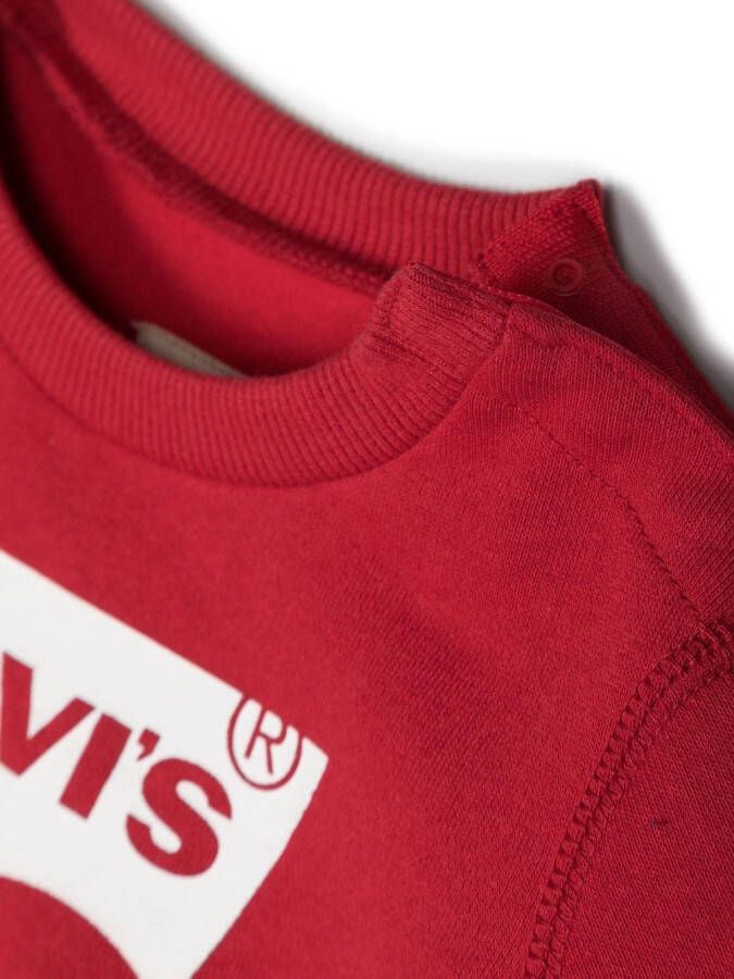 Levi's Kids Sweater met logoprint Rood