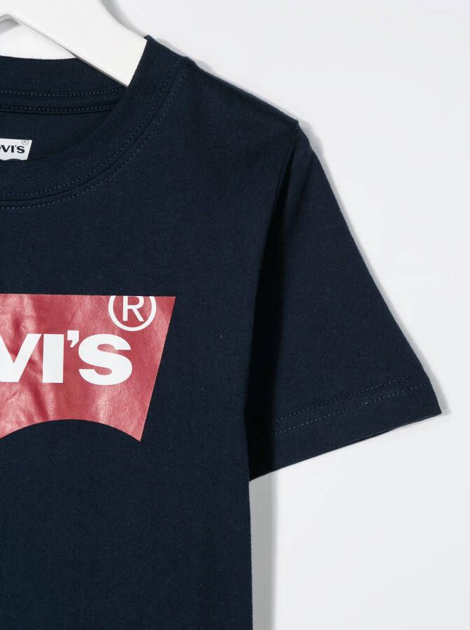Levi's Kids T-shirt met logoprint Blauw