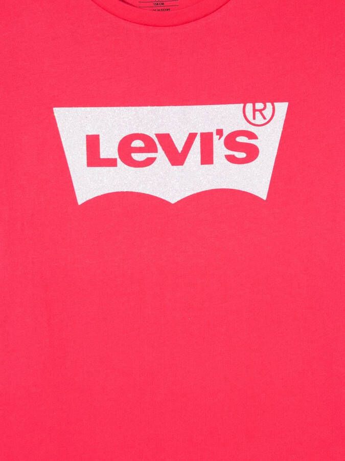 Levi's Kids T-shirt met logoprint Roze