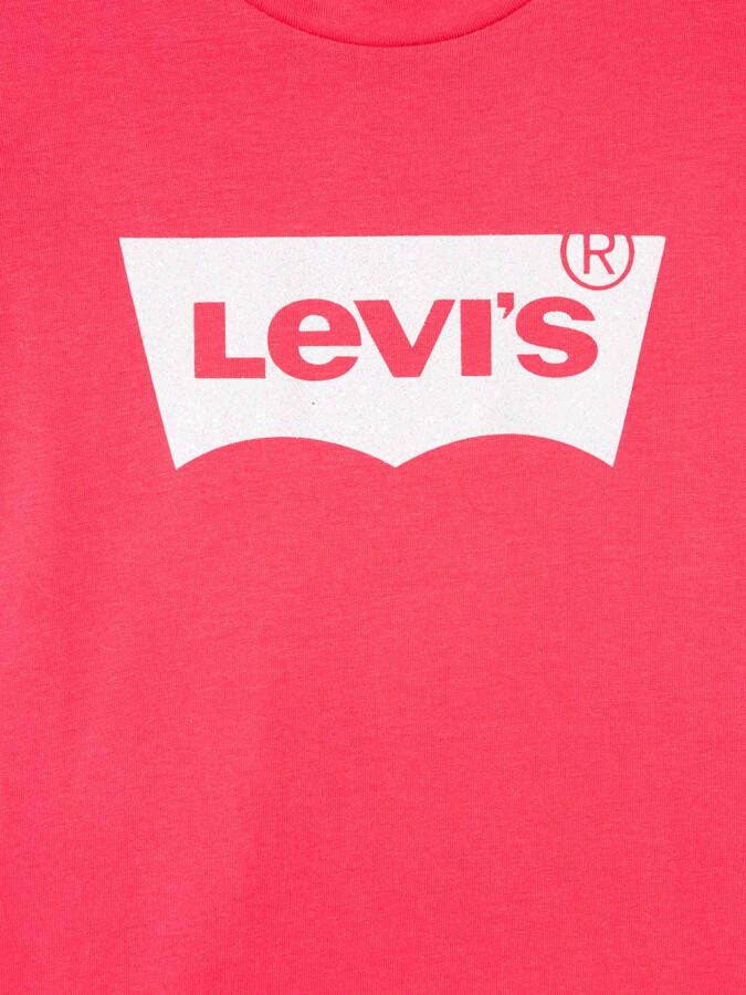Levi's Kids T-shirt met logoprint Roze