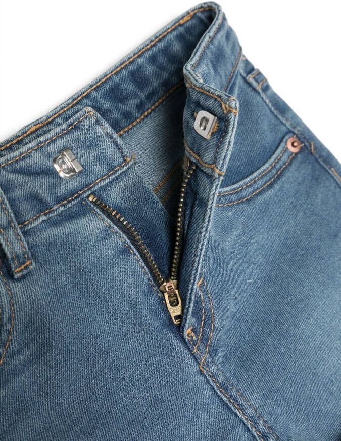 Levi's Kids Spijkershorts met opgerolde zoom Blauw