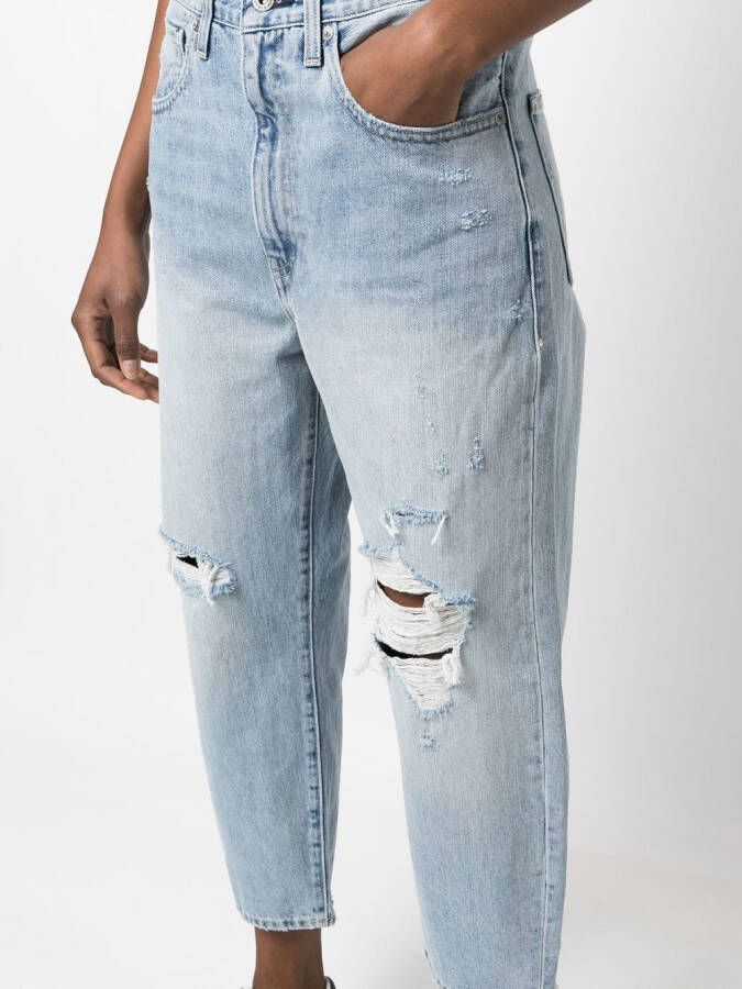 Levi's: Made & Crafted Cropped jeans Blauw
