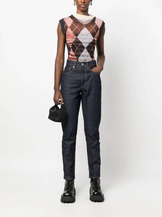 Levi's Jeans met toelopende pijpen Blauw